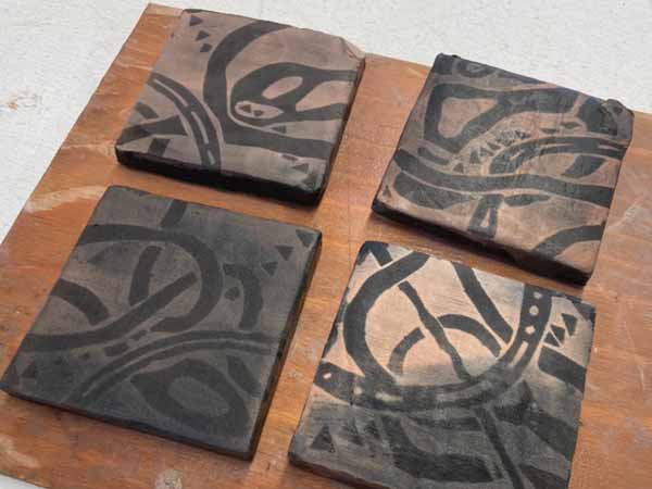 High School Art Academy, a picture of ceramic tiles/coasters
