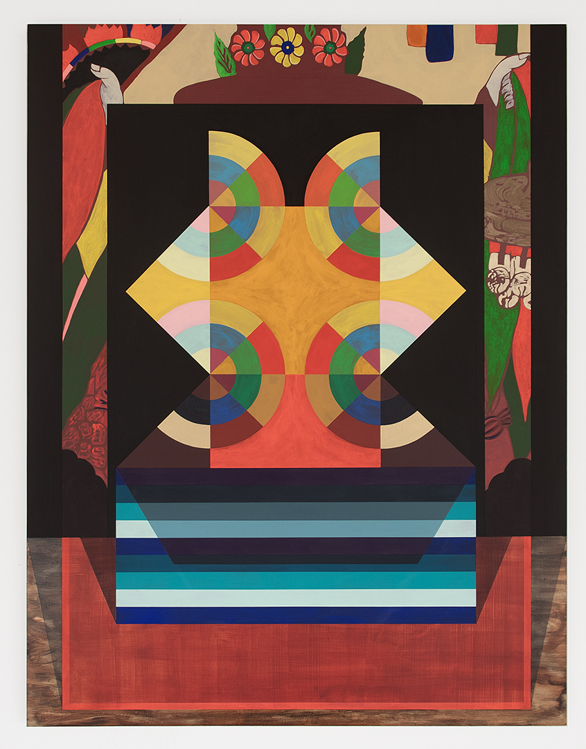 Mary Laube, A Sweeter Rose, a Softer Sky, acrylic and oil on panel, 30