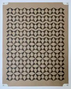 Letterpress printed pattern artwork by Bryan Baker