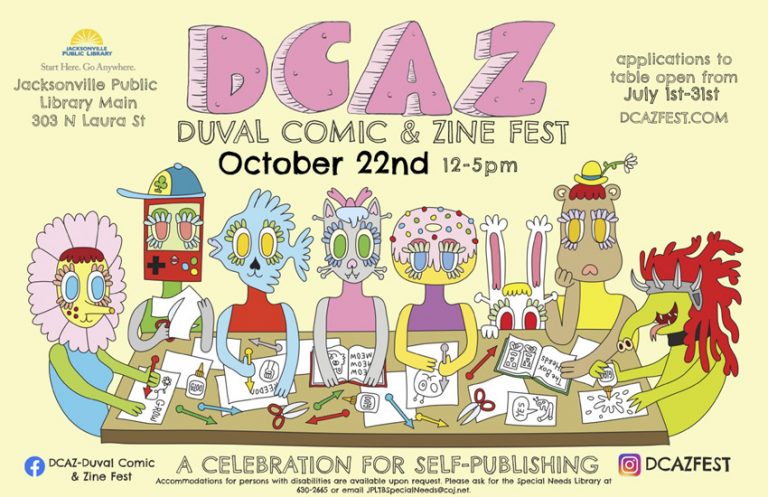 James Greene's poster for the Duval Comic and Zine Fest