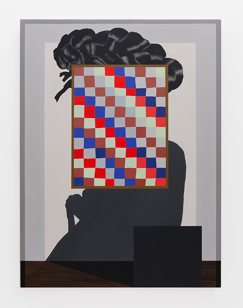 Mary Laube, I Am The Word, acrylic and oil on panel, 40