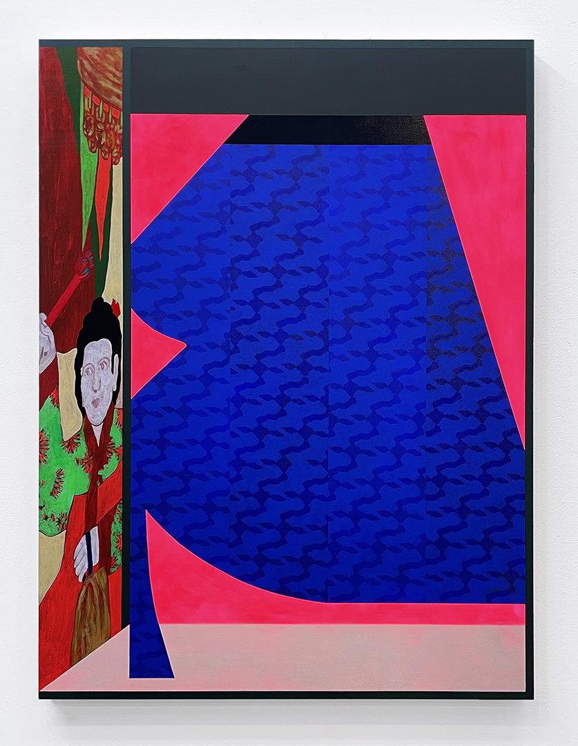 Mary Laube, It Came to Life and Flew, acrylic and oil paint, 40