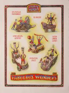 Lithographic poster advertising the Circus Orbis