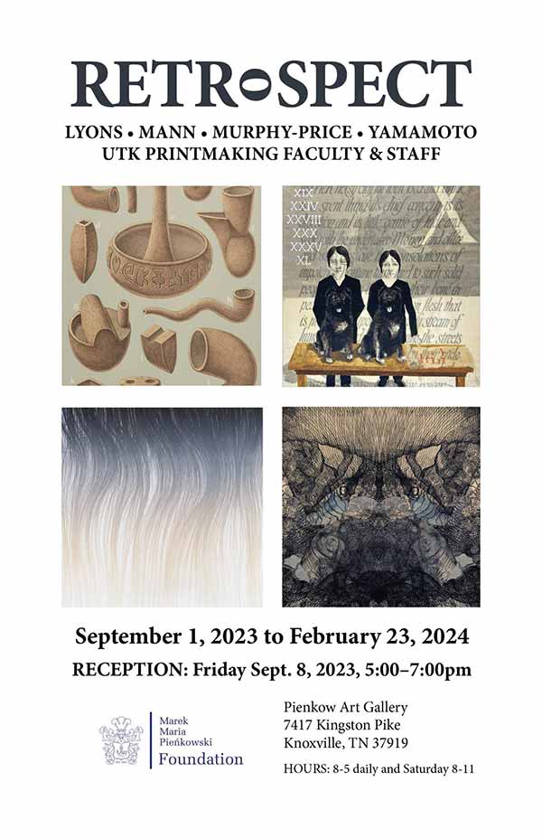 RETRoSPECT Poster for UT Printmaking faculty exhibit