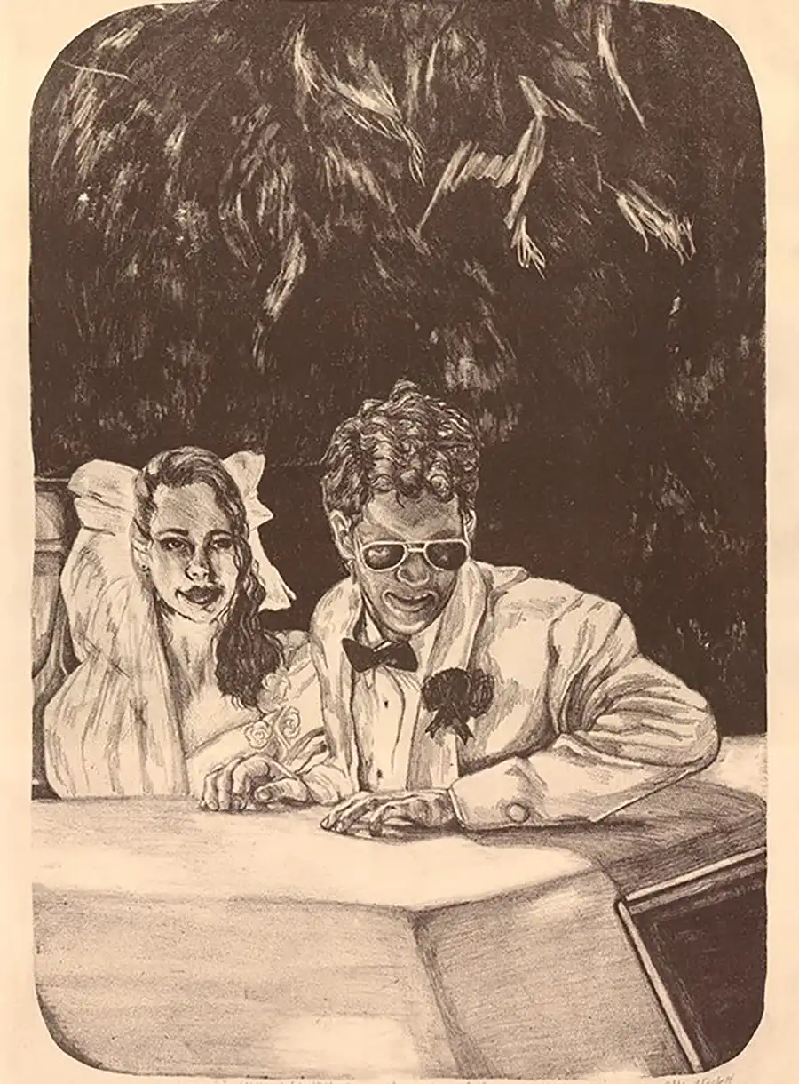 I only said that so you’d marry me, lithograph, 20 x 14 inches, 2019