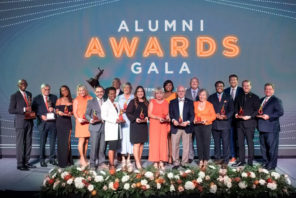 2023 Alumni Award Gala winners with Ben Murphy second from right.