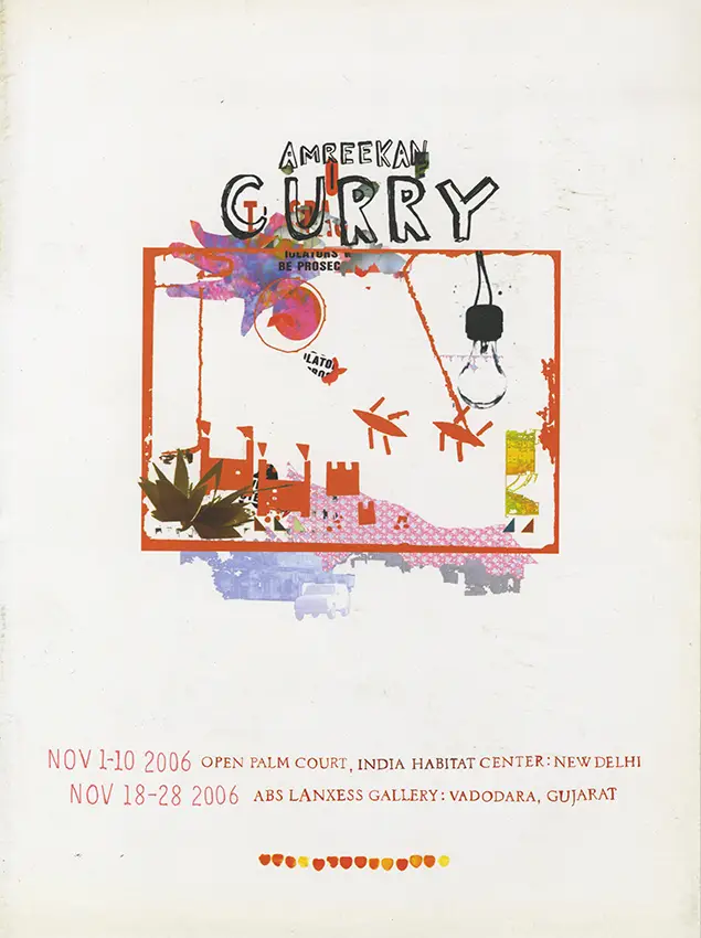 Amreekan Curry exhibition catalogue, Design: Eleanor Dickinson.