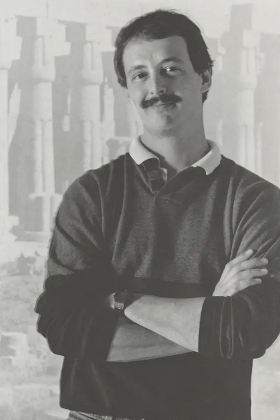 Photograph of Beauvais Lyons from the 1985 faculty exhibition catalogue.