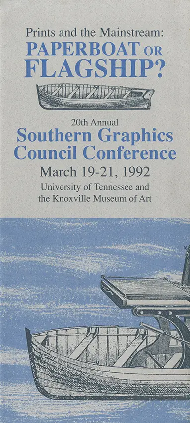 1992 SGC Conference mailer.