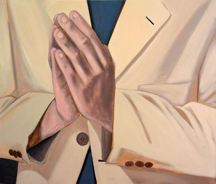 Adoration, acrylic on canvas, 65 x 55 cm, 2016