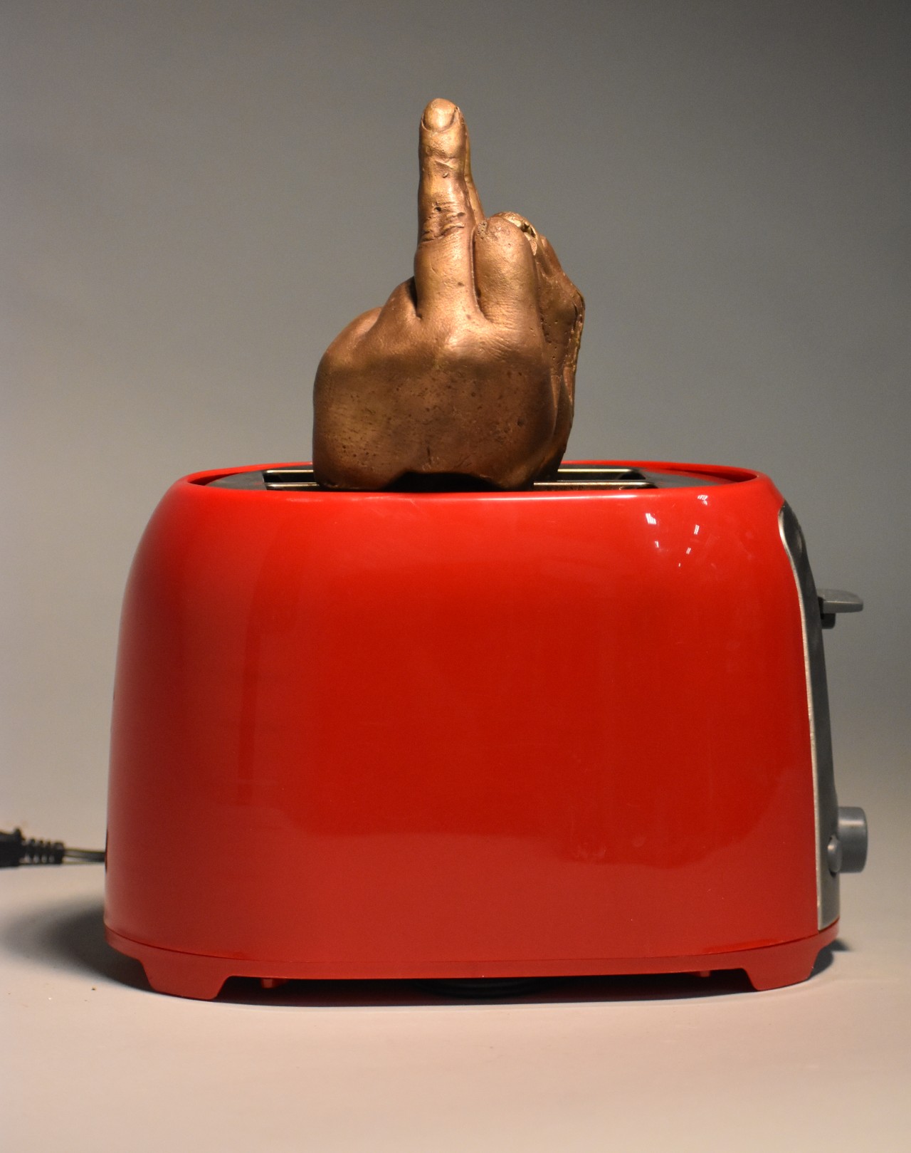 GOOD FUCKING MORNING Found Toaster, Bronze 12 in x 8.5 in 5.75 in 2022