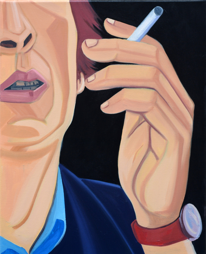 The Happy Man, oil on canvas, 16 in x 20 in, 2023