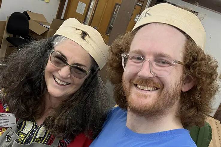 Susan Harrison and Walker Westbook pose for a photo.